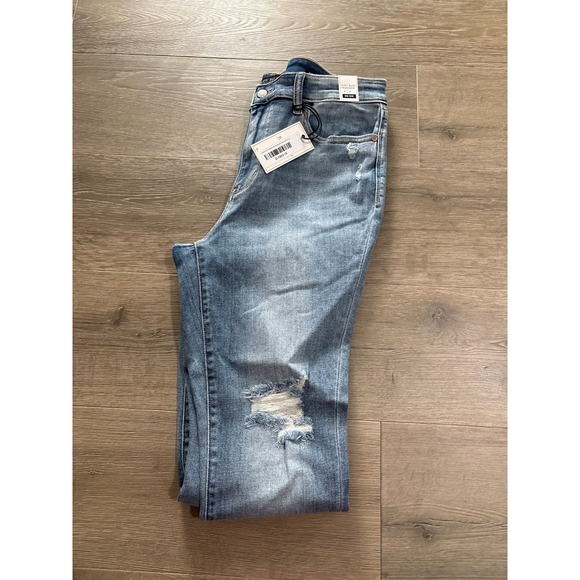 Judy Blue Los Angeles Skinny Fit Mid Rise Distressed Jeans Size 15 32 - Picture 4 of 6